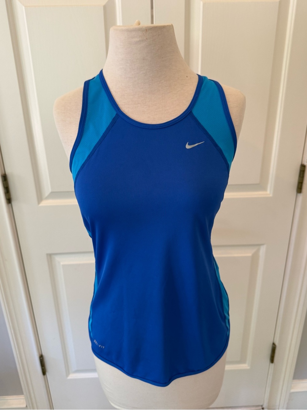 Nike Blue Two-Tone Racerback Tank Top